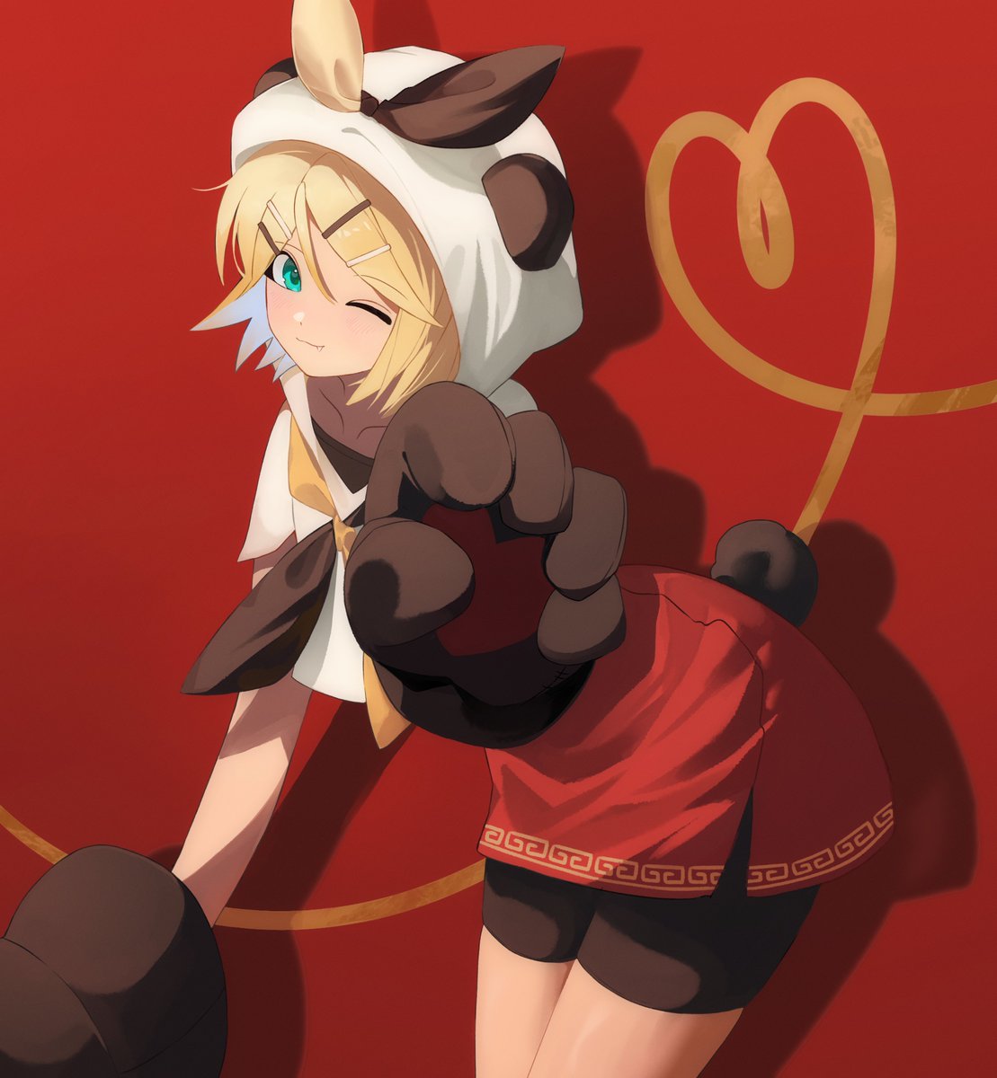 chaesiru's tweet photo. #鏡音リン #KagamineRin 

카가미네 린🍊리메이크 https://t.co/W9OeCbf97B