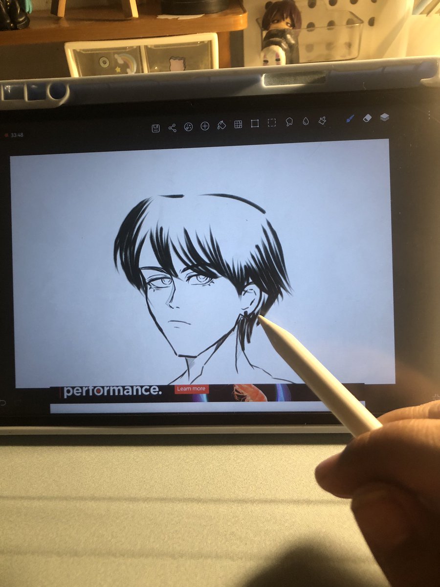 Akhirnya, upgrade juga gambar di tab xD setelah di hp