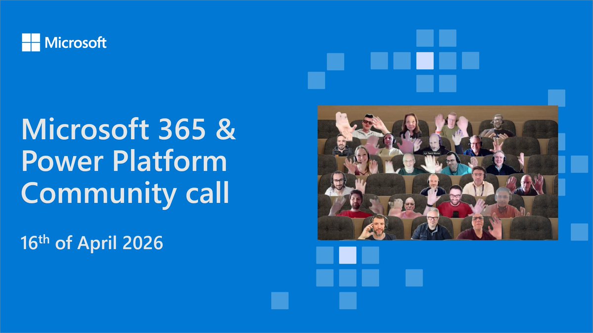 SharePoint's tweet image. 📺 Recording of the #Microsoft365 &amp;amp; #PowerPlatform Community call 16th of April

• The latest updates ⚡
• Demos on #SPFx, #SharePoint &amp;amp; #Copilot
• Featuring demos by @FedericoSPDev, Adam Wójcik &amp;amp; @EjazHussain_

+more! 🚀

📺 Watch the recording → msft.it/6018QhFSy