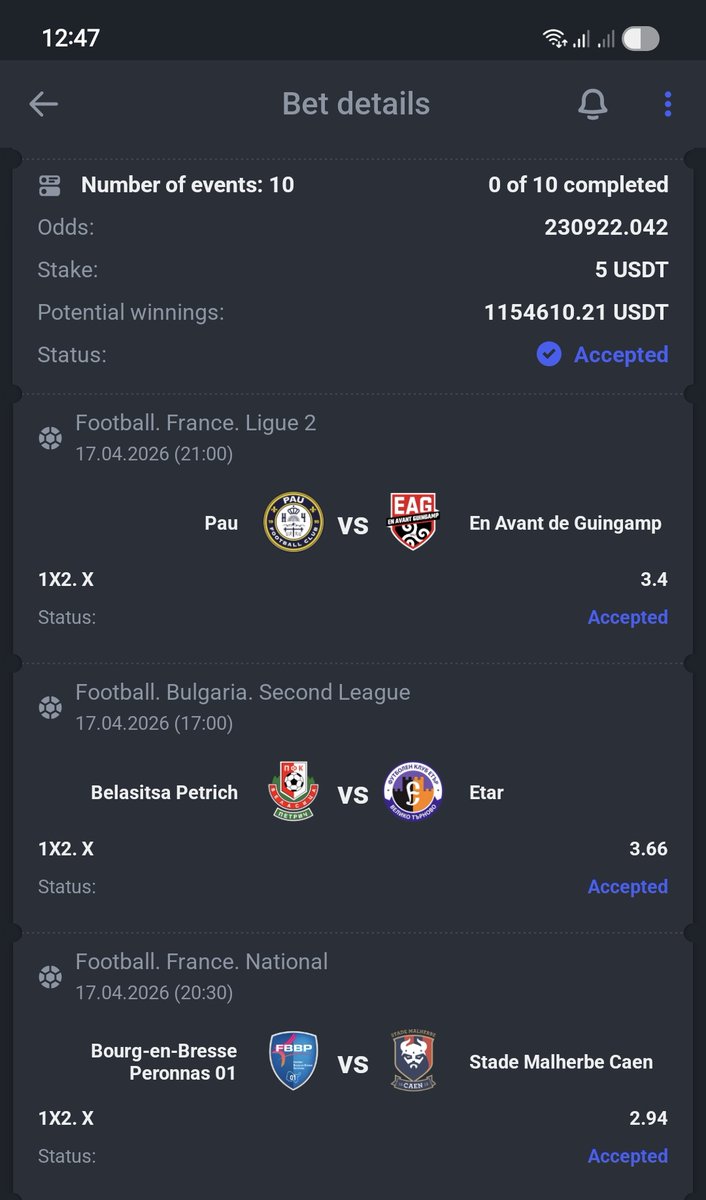 🎯 𝐓𝐡𝐞 𝐃𝐫𝐚𝐰 𝐒𝐩𝐞𝐜𝐢𝐚𝐥𝐢𝐬𝐭 𝐂𝐨𝐧𝐭𝐢𝐧𝐮𝐞𝐬 💎⚽📈

𝐖𝐞 𝐚𝐫𝐞 𝐡𝐮𝐧𝐭𝐢𝐧𝐠 𝐦𝐚𝐬𝐬𝐢𝐯𝐞 𝐨𝐝𝐝𝐬 𝐚𝐠𝐚𝐢𝐧! 

𝐒𝐭𝐚𝐭𝐮𝐬: 𝐋𝐎𝐀𝐃𝐄𝐃 &amp; 𝐑𝐄𝐀𝐃𝐘 ✅🎯

Paripesa Code✍️ 8JL22
𝐀𝐅𝐑𝐎𝐏𝐀𝐑𝐈 𝐂𝐨𝐝𝐞 ✍️ 71N22

​Afropari✅Register here 📲