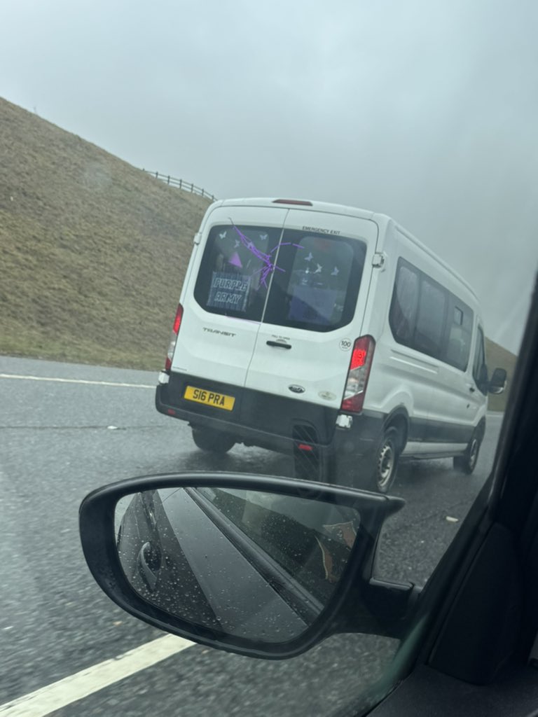 draculastolarz's tweet photo. purple army spotted on the drive #pofw26 💜 https://t.co/bMbrDIVlee