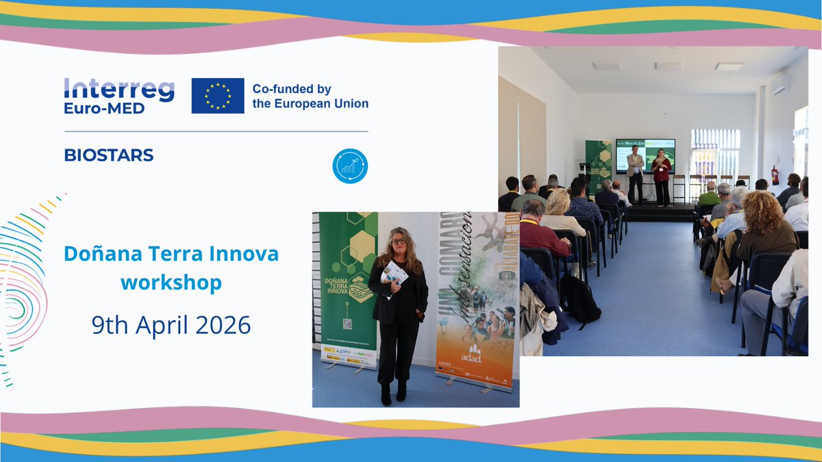 CTAndaluciaENG's tweet image. Our #EUproject #BIOSTARS has participated in the Doñana Terra Innova workshop in Pilas (Seville), bringing together local stakeholders to explore new opportunities for bioeconomy-driven innovation in the Doñana area.

Together with partners such as ADAD, we contributed to