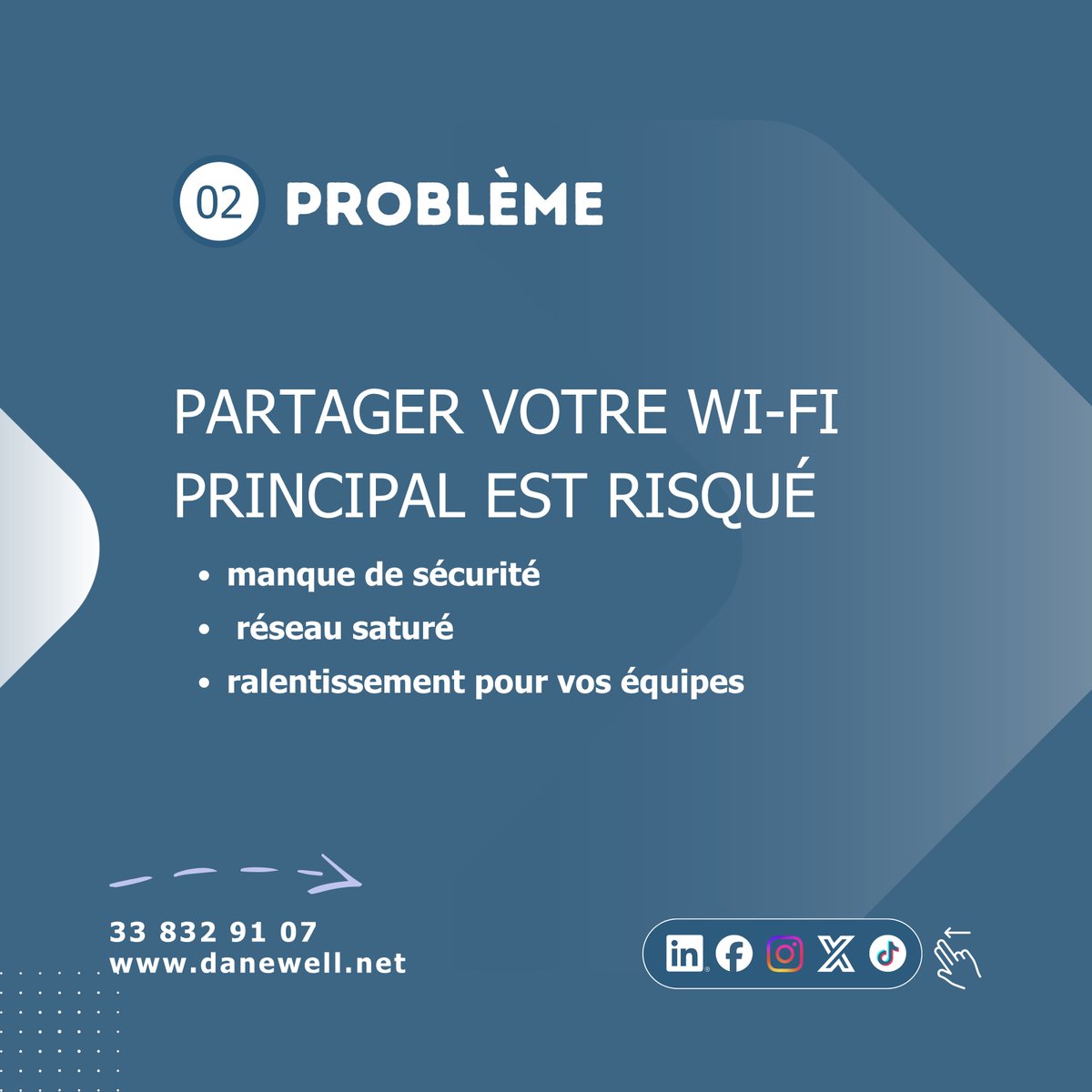 DanewellSoluti1's tweet image. Offrir un accès dédié à vos clients améliore leur expérience tout en protégeant votre réseau interne. Un Wi-Fi bien pensé, c’est plus de sécurité, plus de performance… et une meilleure image. 

#WifiEntreprise #WifiInvité #ExpérienceClient #SécuritéRéseau  #DanewellSolutions