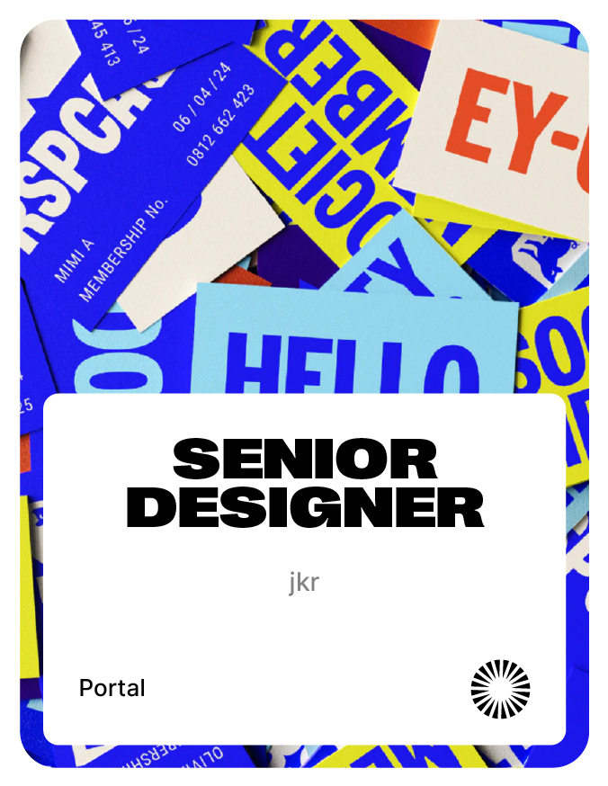 portaltoxyz's tweet image. New: Senior Designer
More: portalto.xyz

JKR
LONDON
HYBRID
SENIOR

#design #designjobs #portal #seniordesigner