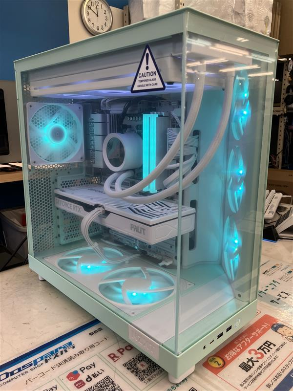 組立代行 自作PCのご紹介 #NZXT H6 Flow RGB MINT CC-H61RG-SAを使用