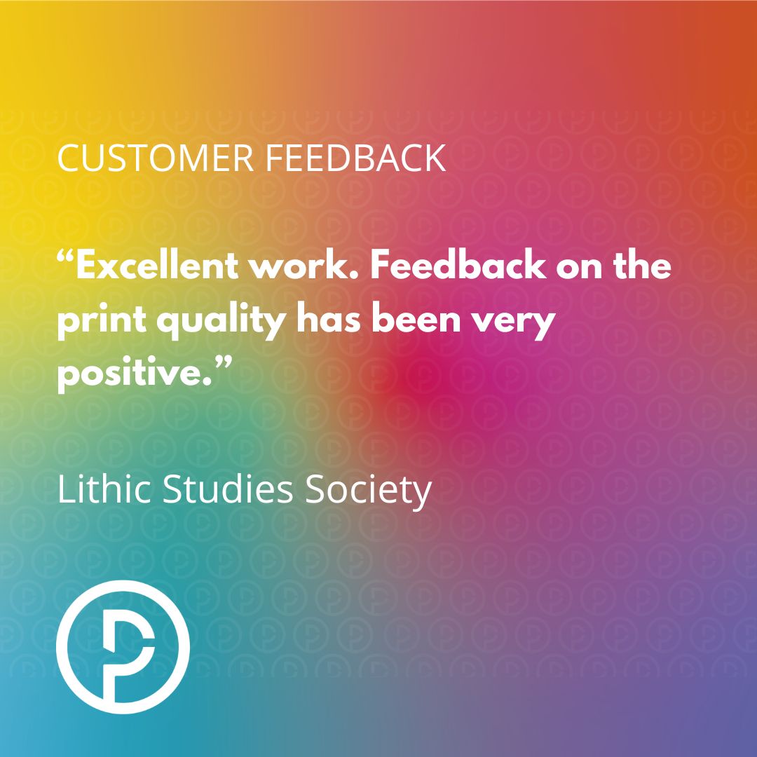 PlatPrint's tweet image. Feedback Friday is here again!
This week we have some fantastic feedback from the @LithicSociety after they received the latest print edition of their Lithics journal.
#FeedbackFriday #Print #Platinum