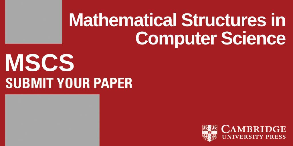 cambUP_maths's tweet image. Interested in submitting your article to Mathematical Structures in Computer Science? Click here for more information. 
📚 cup.org/4tGKE4H
#computer #computerscience