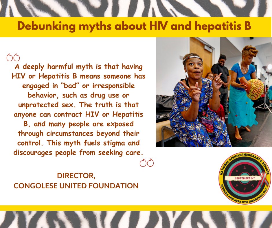 Let’s drop this myth once and for all: Having HIV or hepatitis B does not mean someone was “bad” or "irresponsible." That kind of thinking only fuels stigma and pushes people away from care. 

Truth over judgment, always.

#NAIRHHADay #AfricanImmigrantHealth