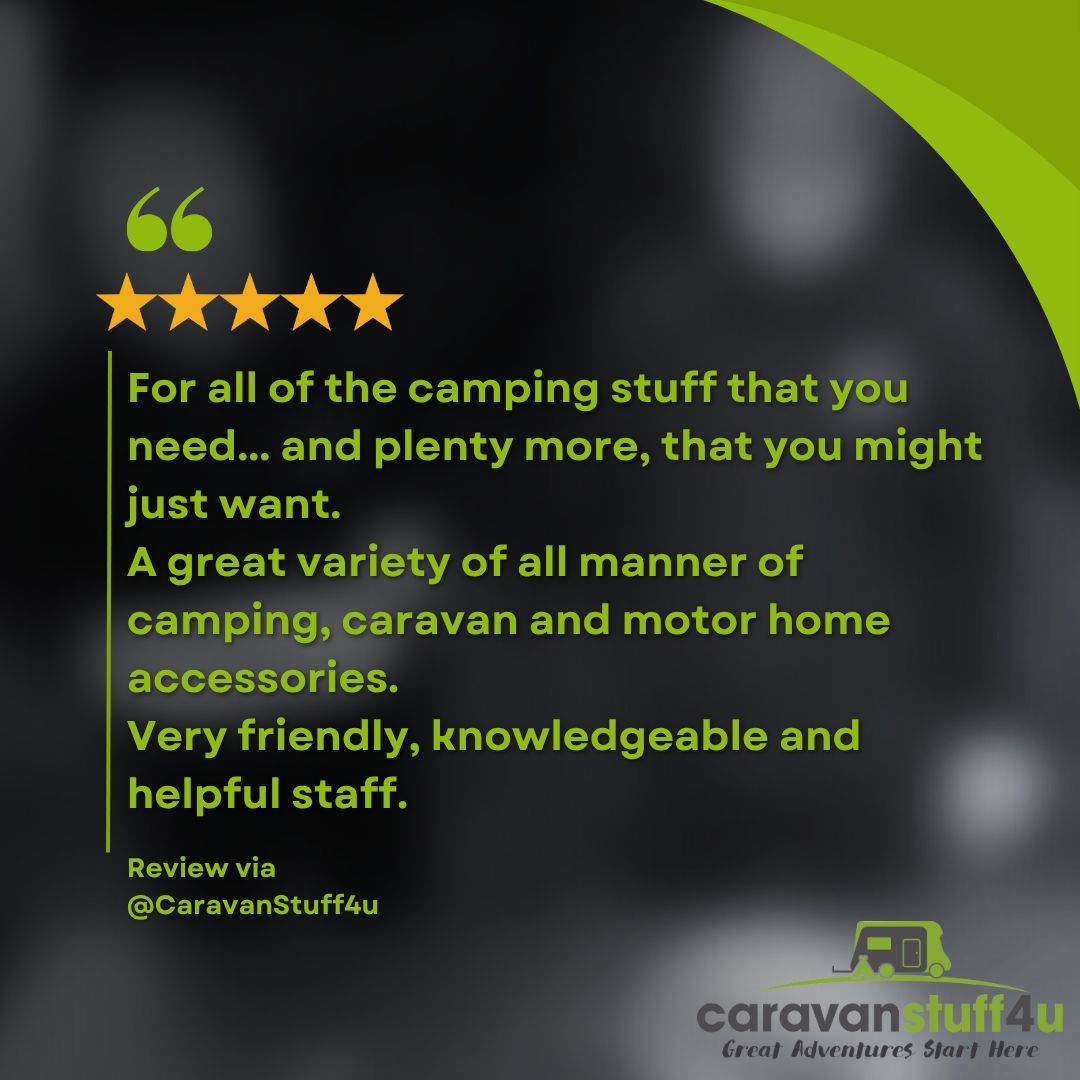 Caravanstuff4U's tweet image. ⛺ Let us know your experience with us today via Google reviews!⛺ 

#caravanshop #caravan #campervan #motorhome