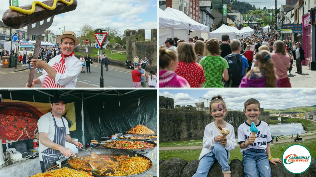 CaerphillyCBC's tweet photo. 🌭Caerphilly Food &amp; Drink Festival is set to take place on Saturday 18th April in Caerphilly town centre.

👉Read more: https://t.co/SZaQviEEjl https://t.co/fGa3NXxxJ3