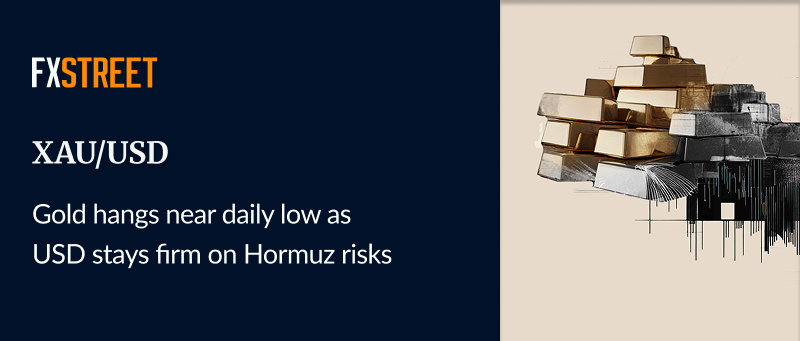 FXStreetNews's tweet image. 🔜 #Gold remains on the defensive, though it lacks follow-through selling amid mixed cues.

🚨 The #USD is underpinned by Hormuz risks and acts as a headwind for the precious metal.

🕊️ #Iran diplomacy hopes and fading Fed rate hike bets cap the USD.

Check this out 👇