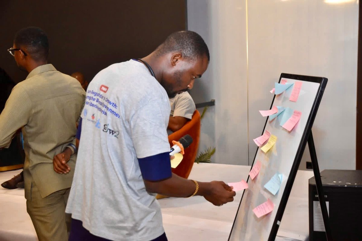UN_Liberia's tweet photo. Over 100 stakeholders convened for a Public–Private Dialogue to improve Liberia’s business environment. MSMEs, govt, &amp; partners discussed key challenges&amp; solutions. Supported by @SwedeninLiberia through @UNIDO_Ghana_Lib ,Grow- 2, Mercy Corps,TRIBE &amp; Liberia Chamber of Commerce. https://t.co/tQtiwKXjb5