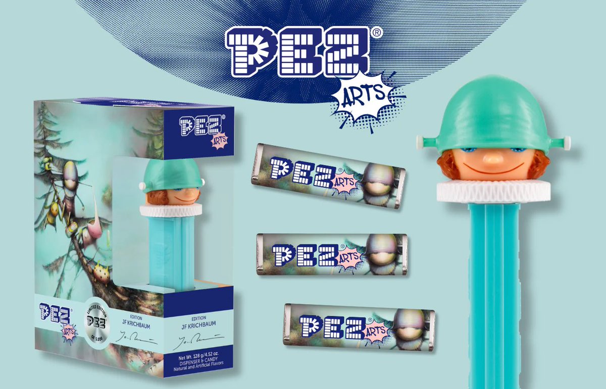 pez_pals's tweet photo. WOW! #PEZ Arts: Art meets iconic candy.
This spring! PEZ International is launching a special edition of the classic PEZ dispenser. Under the theme PEZ Arts, Vienna-based artist JF Krichbaum has transformed the beloved collectible into a art piece! #pezcandy #pezdispenser https://t.co/iE4mZXC4ca