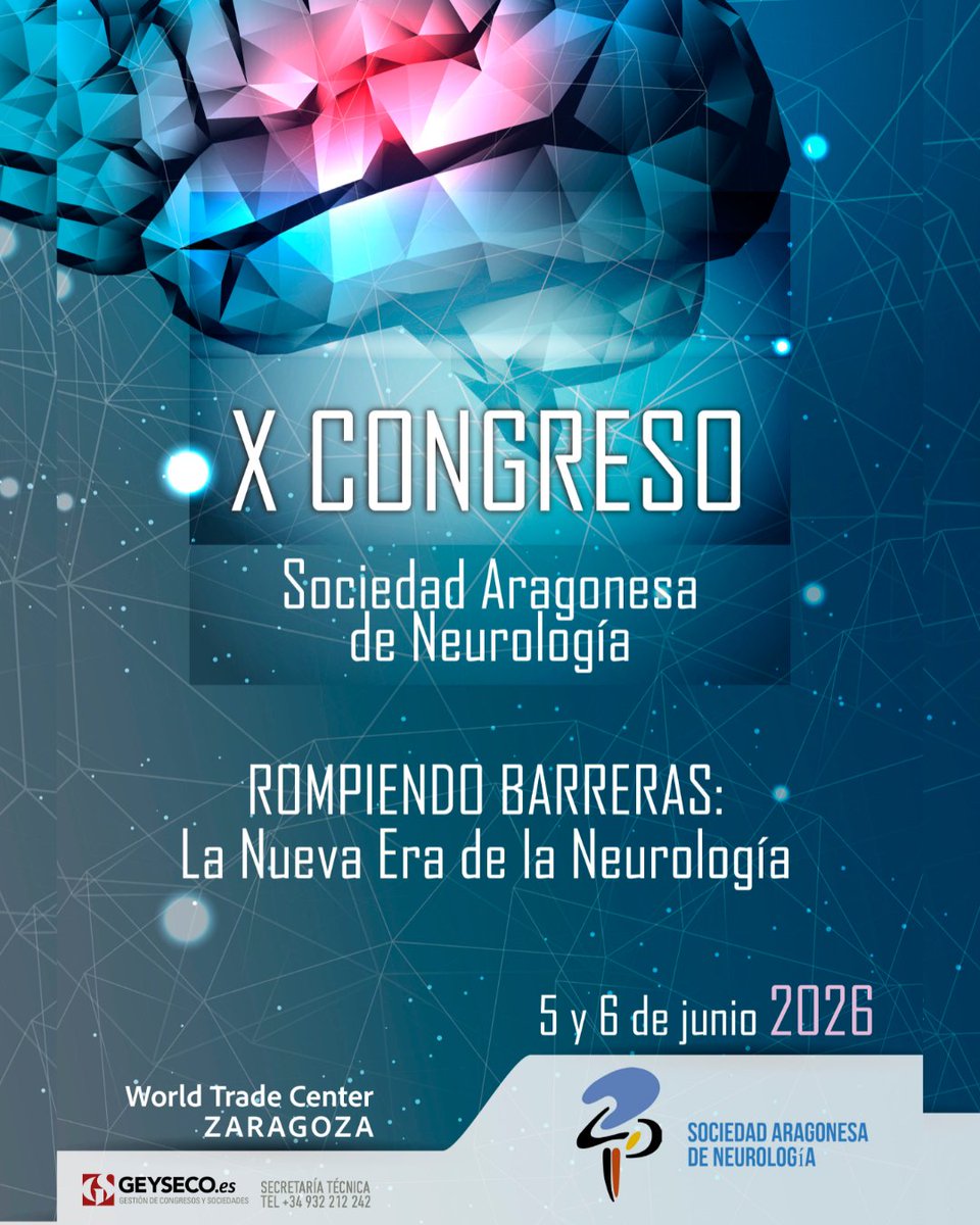 geyseco's tweet photo. Arrancamos nueva etapa… y nos hace especial ilusión 😊

🧠Este año acompañamos por primera vez a la Sociedad Aragonesa de Neurología en su X Congreso

Un nuevo reto y las mismas ganas de siempre de cuidar cada detalle. 🥰 

Gracias por confiar en nosotras🤝 https://t.co/O1hAPaPqnQ