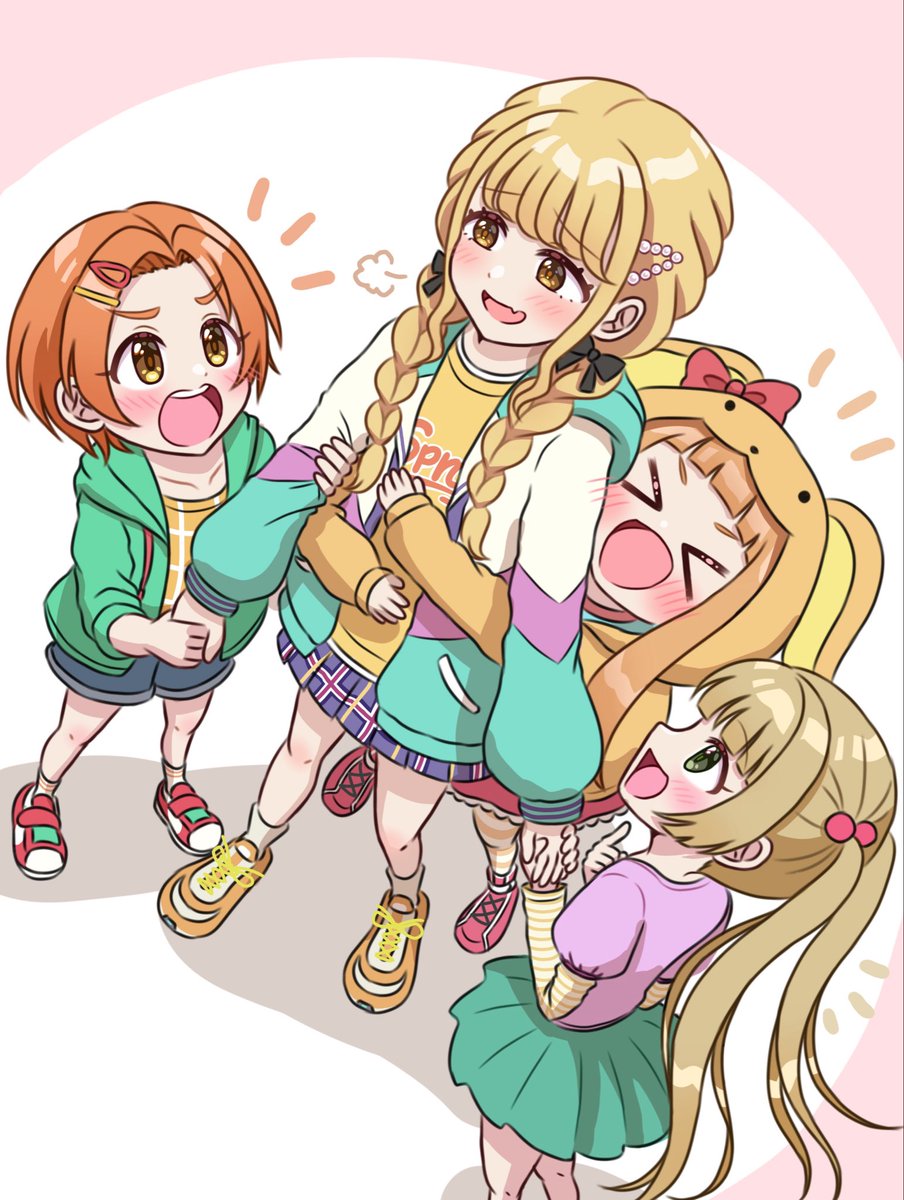 遊んでほしい9歳たちに囲まれちゃう藤田さん