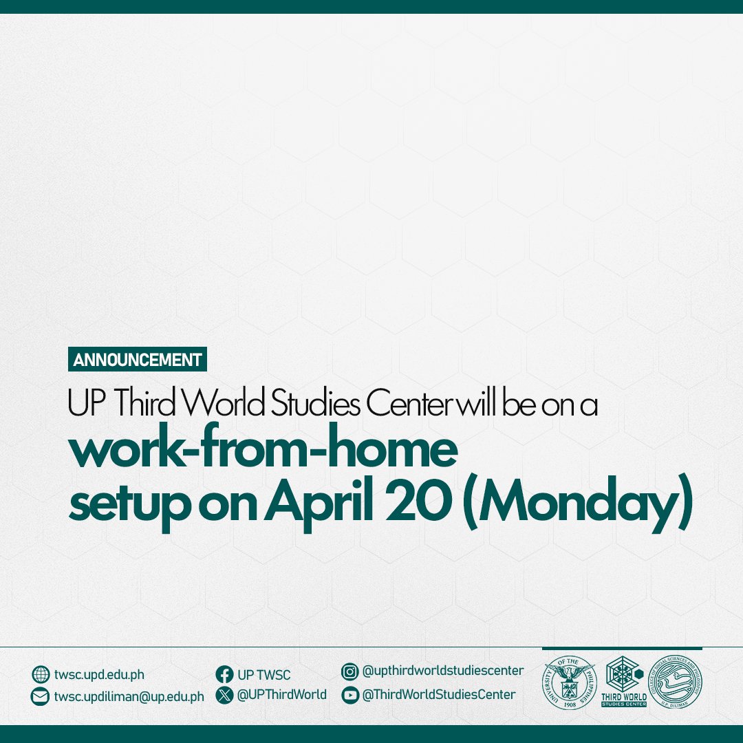 UP Third World Studies Center tweet media
