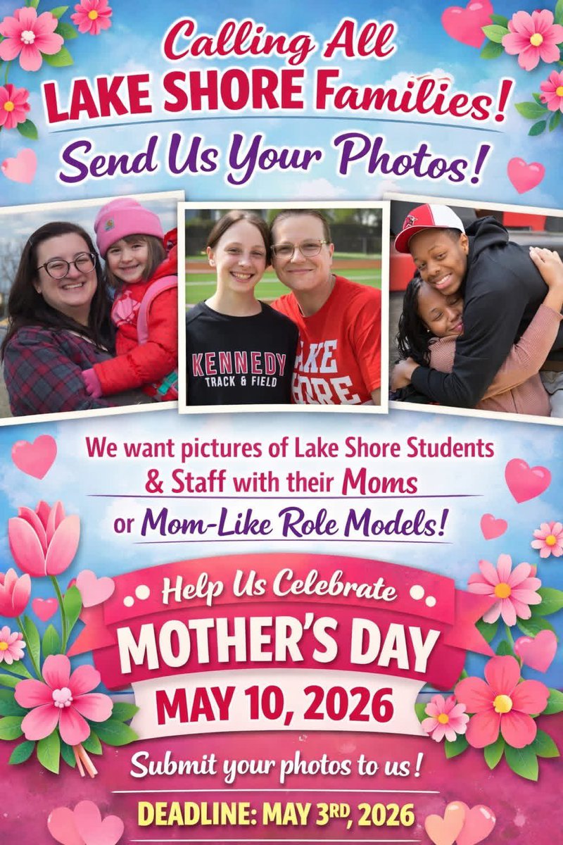 myLSPS's tweet image. 👩 Help us celebrate the amazing moms and role models in our @myLSPS community!

We’re collecting photos of students and staff with their moms or special mother figures for Mother’s Day on May 10, 2026.

💌 Submit your photos to: social@lsps.org #myLSPS