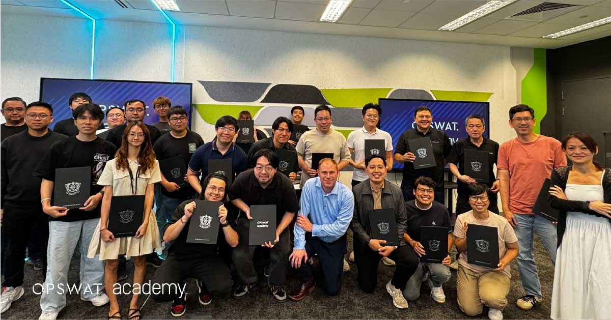 OPSWATAcademy's tweet photo. What a phenomenal week! 🎉
4 bootcamps. 57 attendees. Bringing together cybersecurity professionals from across Southeast Asia. 

Singapore, you were absolutely amazing! 🇸🇬

The energy, the conversations, the questions — this is exactly why we do what we do. 💙
A massive thank you to every single attendee who showed up, engaged, and made this week unforgettable. You are the reason we keep pushing forward! 🙌
And a huge shoutout to our incredible Singapore team for making it all happen and the partnership with ITE — none of this would be possible without you! 🌟

See you next week in Cologne, Germany! 🇩🇪
🔗  https://t.co/4YKYlVtGi2

#OPSWATAcademyBootcamp #MetaDefenderCoreBootcamp #OPSWAT #CIPCybersecurity #Singapore #Cologne