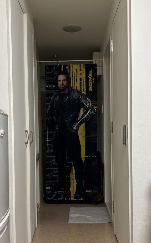 寮の部屋にバッキー飾ってるんだけど点検にきたフロアリーダーさんに「うわあ誰かいる！！」ってめちゃくちゃびっくりされた😂
