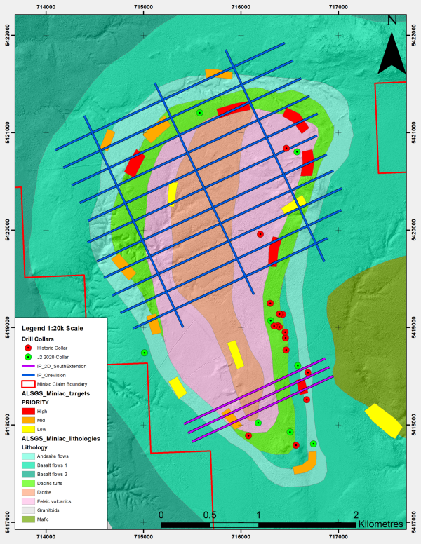 J2Metals's tweet image. We have officially mobilized a 41km high-resolution IP survey at its 100%-owned Miniac Project in Québec's prolific Abitibi Greenstone Belt, marking a key step in advancing toward a fully targeted Phase II diamond #drilling program. 

🔔Utilizing Abitibi Geophysics' OreVision™