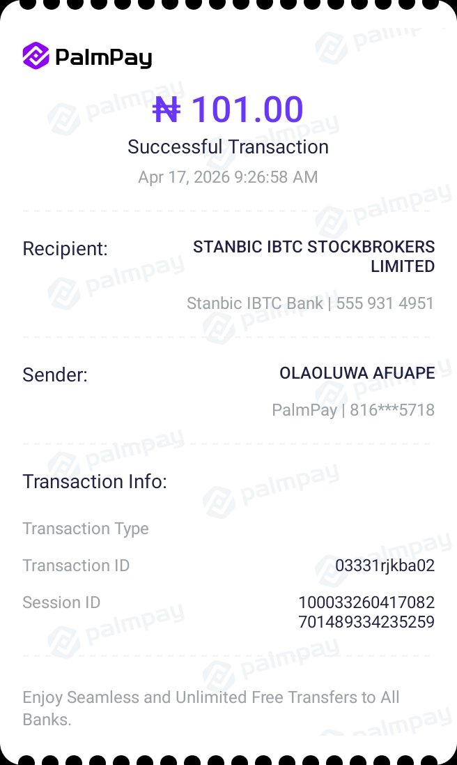Ola4olu's tweet photo. @StanbicIBTC https://t.co/eAfLTZqQVY