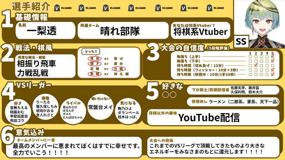 VSリーグ/Vtuber将棋リーグ tweet media