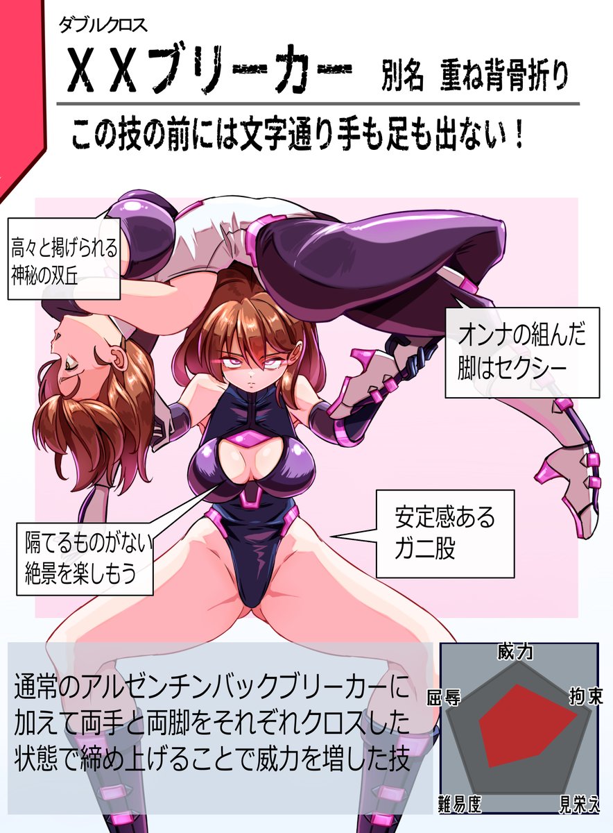 ちぼ太式ヒロイン殺法はこれで4つ目なのであります

自作ヒロインにも必殺技設定してないというのにねぇ
ちな今回はもう一つ、ちぼ太式オリジナルホールドが登場する予定です 