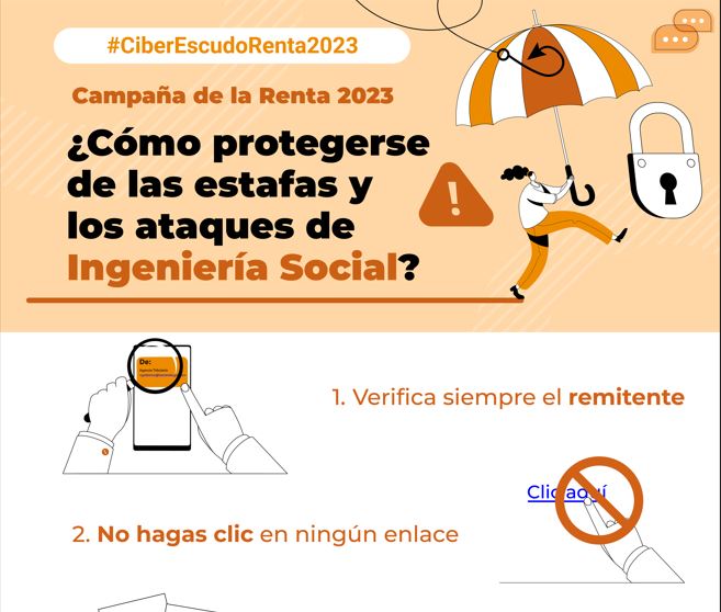 CSIRTCV's tweet image. 🛡️Durante la campaña de la Declaración de la Renta... ¡Protégete de la Ingeniería Social!

🧐¡Extrema la precaución con el #phishing #vishing y #smishing!

🔗Consulta aquí nuestra infografía: concienciat.gva.es/infografias/ci… #Renta2026 #ciberseguridad @GVAhisenda #CSIRTCV #RETECHciber