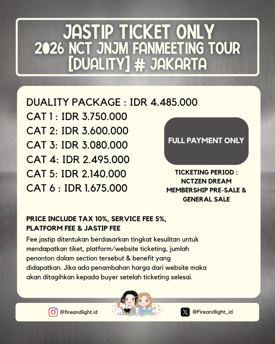FAL.ID JASTIP TIKET KONSER / TICKETING SERVICE tweet media