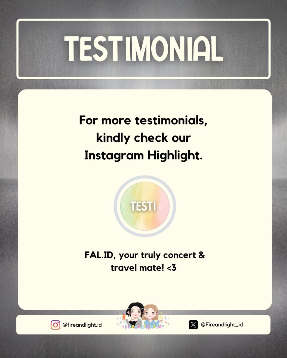 FAL.ID JASTIP TIKET KONSER / TICKETING SERVICE tweet media