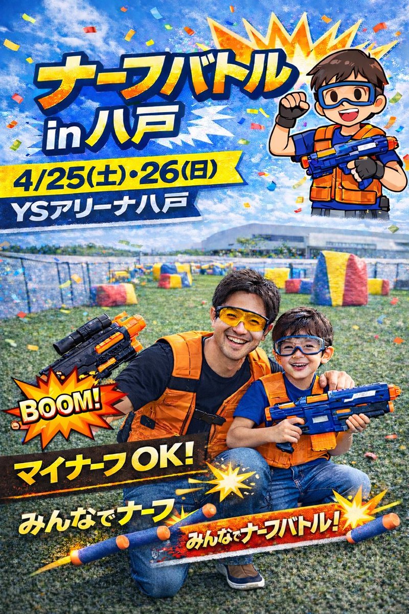 青森ナーフサバゲースポーツクラブ tweet media