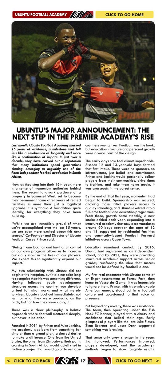 Ubuntu Football tweet media