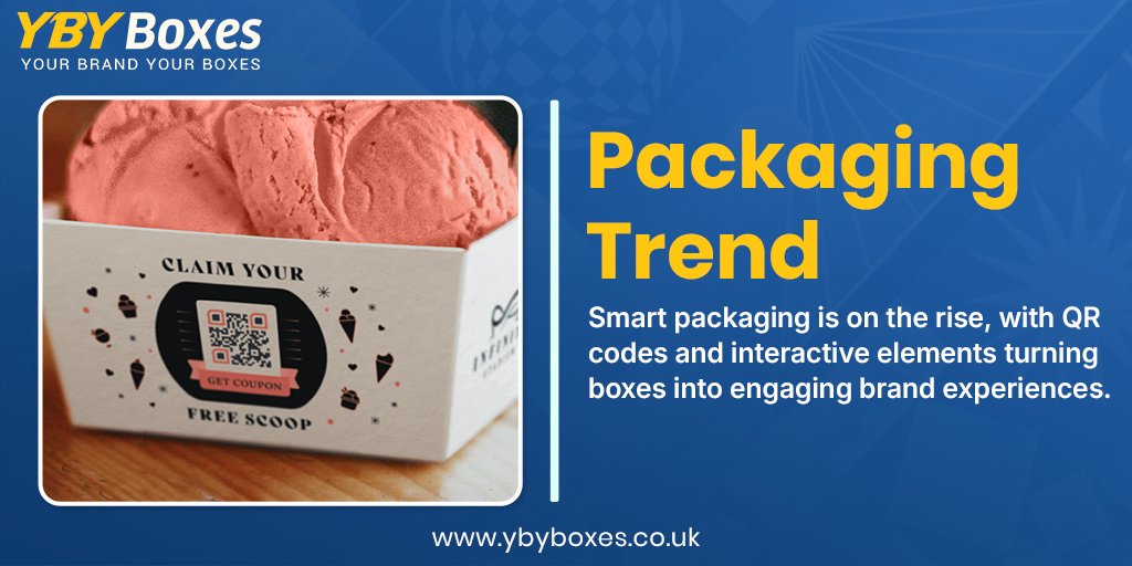 ybyboxesuk's tweet image. Smart packaging is on the rise, with QR codes and interactive elements turning boxes into engaging brand experiences.

🌐 Visit Website: ybyboxes.co.uk
📧 Email: inquiry@ybyboxes.co.uk

#YBYBoxesUK #PackagingTrends #packagingboxes #CustomPackaging #Wholesale #EcoFriendly