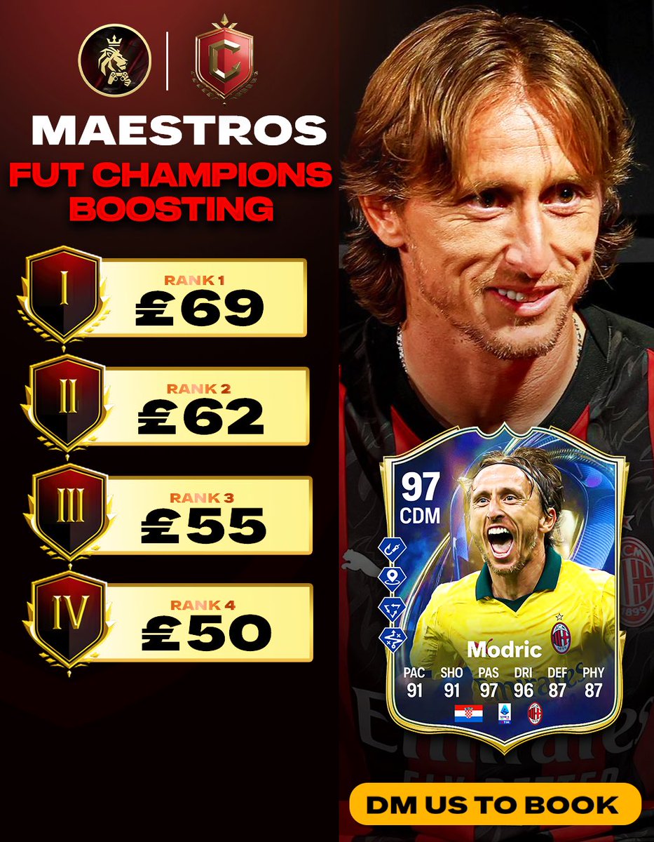 Maestros - FUT boosting tweet media