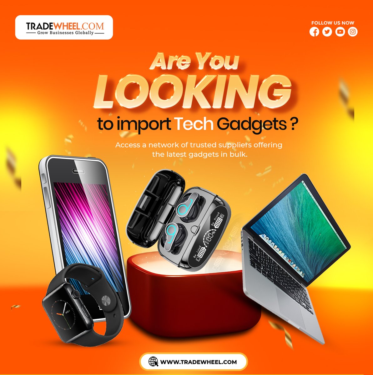 tradewheel1's tweet image. Looking to import the latest tech gadgets? 📷📷📷
Connect with verified global suppliers and explore high-demand products in bulk. Grow your business with smarter sourcing today!

#TechGadgets #ImportBusiness #GlobalTrade #B2BMarketplace #WholesaleElectronics #SmartDevices