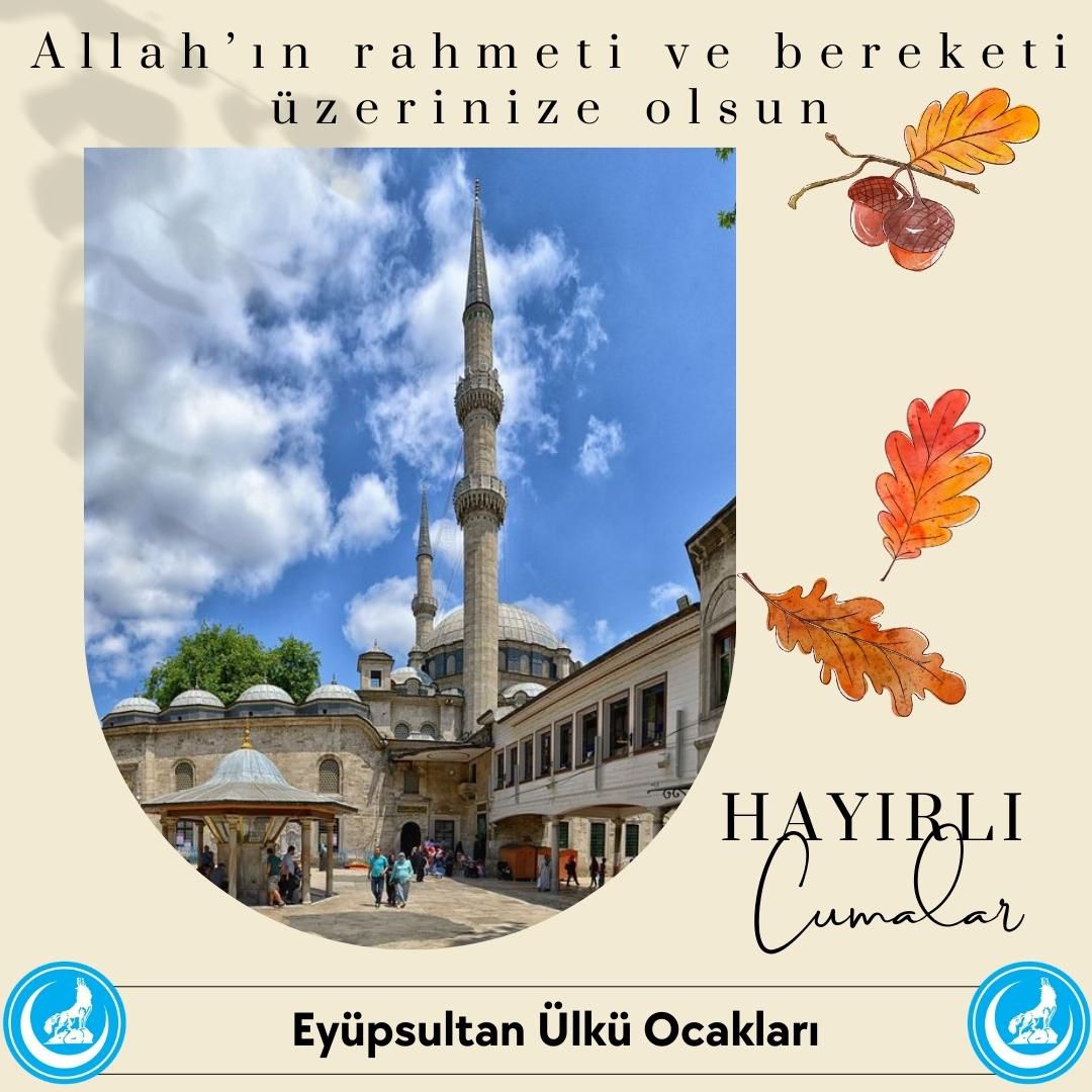 Allah’ın rahmeti ve bereketi üzerinize olsun.
Dualarınız kabul, cumamız mübarek olsun.
#HayırlıCumalar 🇹🇷
