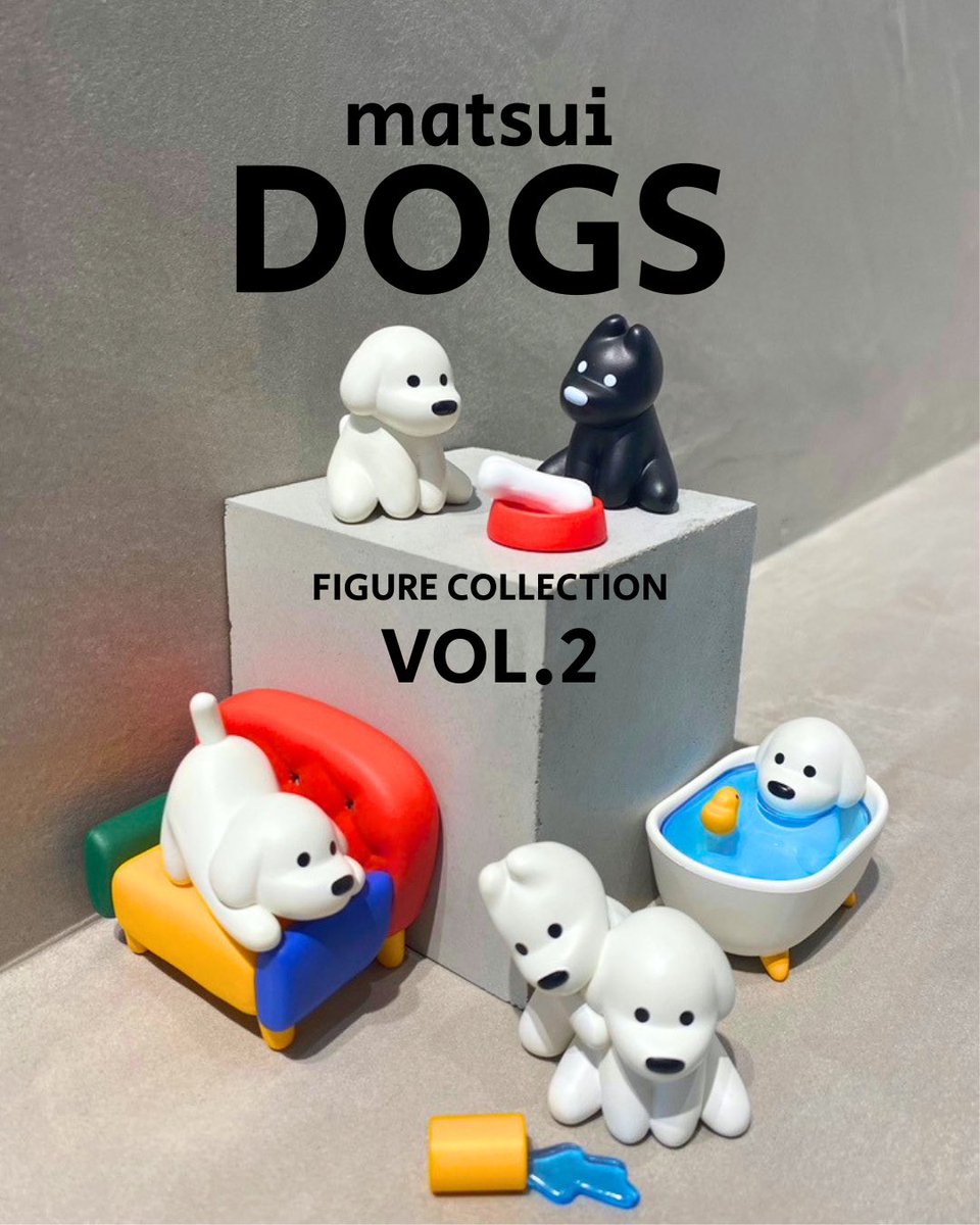 kenelebunshitsu's tweet photo. ＼🐘ブンシツニュース🐘／

ケンエレブンシツにて、「matsui DOGS フィギュアコレクション Vol.2」が近日発売予定！🐶🛋

入荷次第Instagramストーリーにてお知らせいたしますのでアカウントをフォローしてお待ちください🙌🏻

matsui/ マツイ(@matsui9988)

#ケンエレブンシツ
#matsuidogs https://t.co/yX3rdjmovl