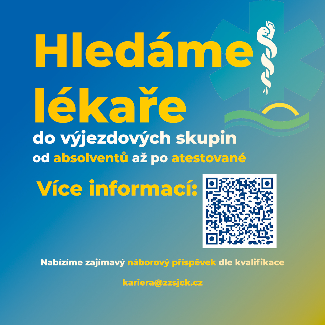 zzsjck's tweet photo. 1/4 
Hledáme lékaře do výjezdových skupin 🚑
Zdravotnická záchranná služba Jihočeského kraje rozšiřuje tým.
Vhodné pro absolventy i zkušené lékaře.
Láká vás urgentní medicína a práce v terénu? Přidejte se k nám. 😎 https://t.co/yBVOlNS3ei