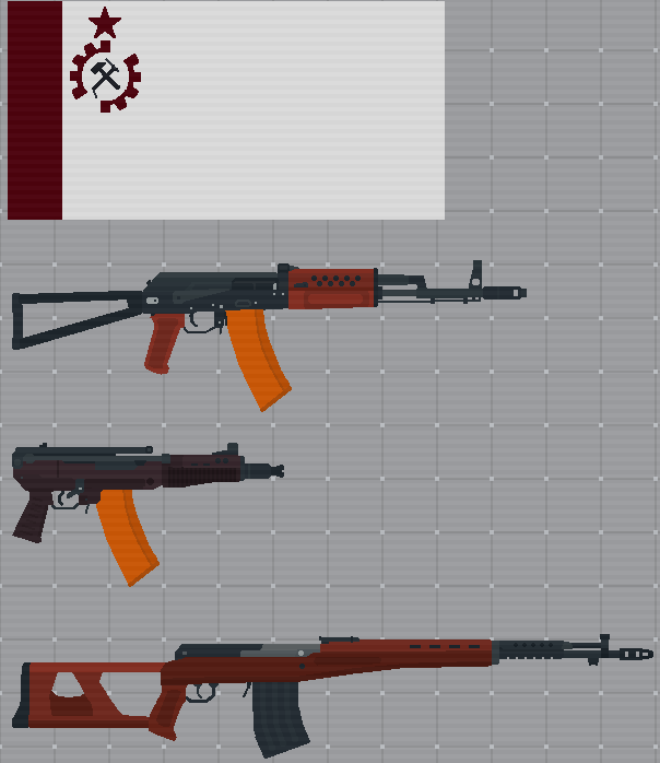 3. AVT-40M: A modernization of the failed AVT-40 select-fire battle rifle, created in response to the proliferation of heavy infantry among forces in opposition to the Internationale. Despite a reinforced receiver and barrel, automatic fire should be reserved for emergencies.