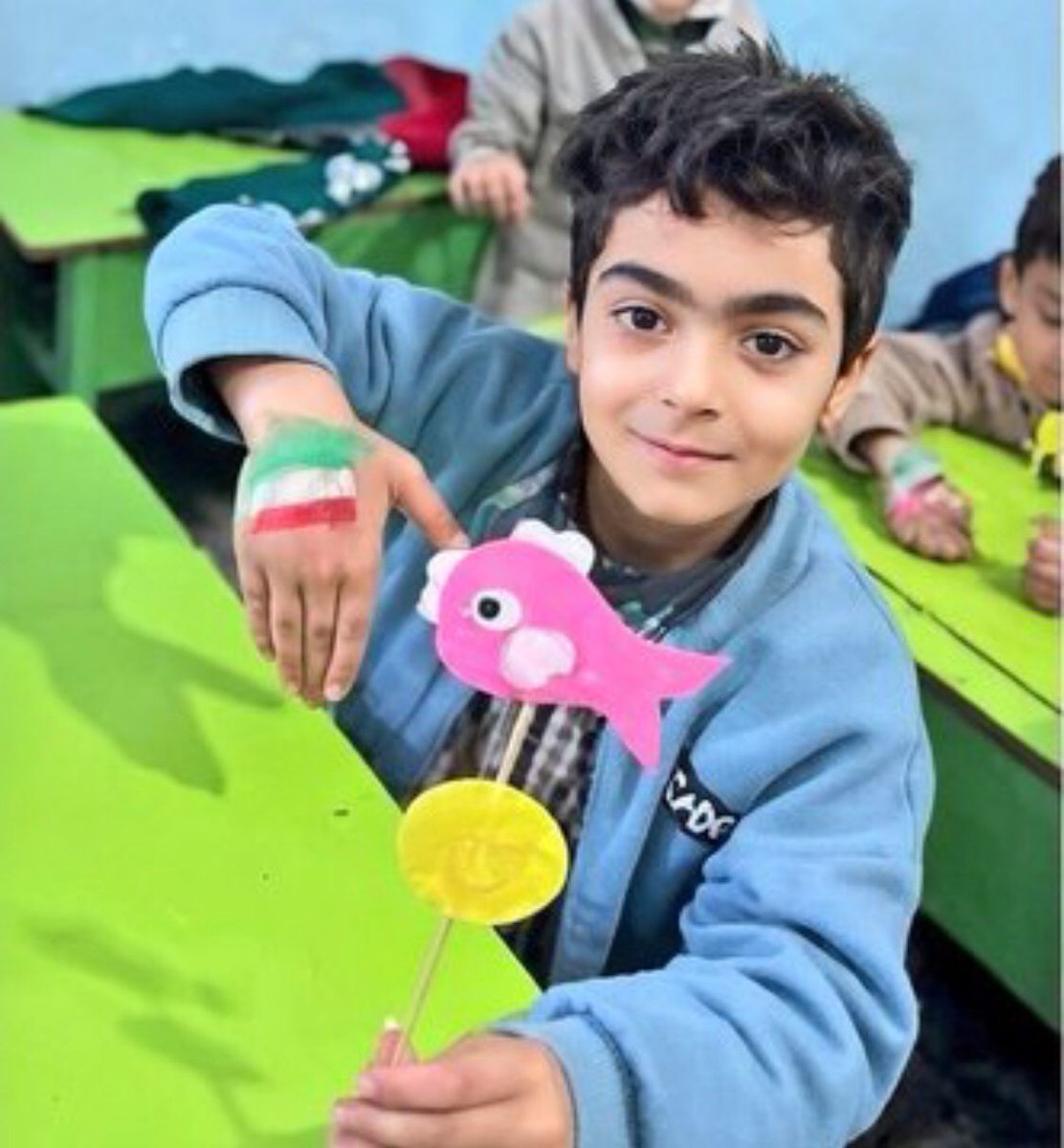 The 7-year-old child from Minab school whose body was never found and was declared a missing martyr.

⁧⁧#ماکان_نصیری⁩
⁦#Makan_Nasiri⁩
⁦#MissingchildofMinab⁩
⁦#MinabSchool