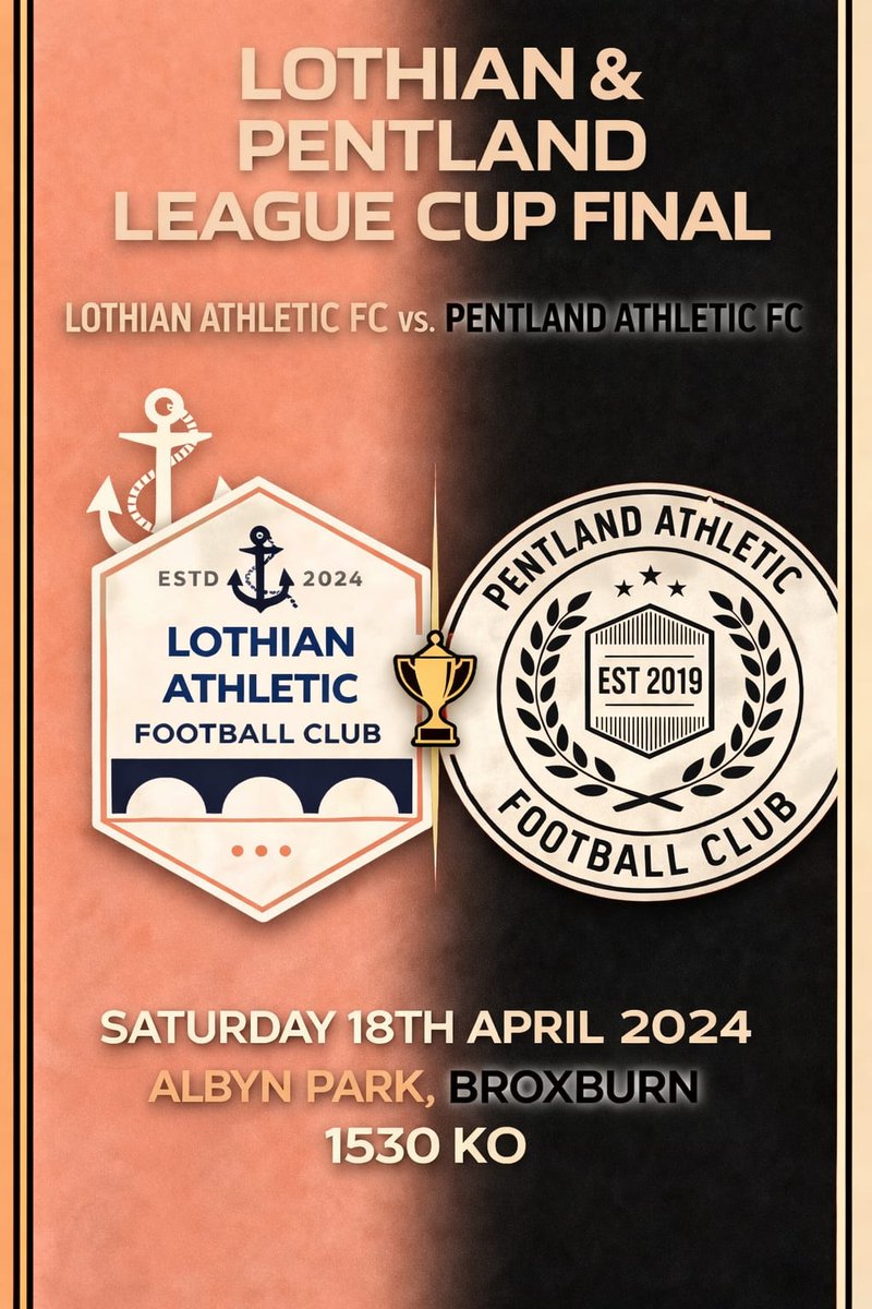 LothianAth's tweet photo. A League Cup Final for the lads tomorow against the league champions. A cracking tie in store and one the whole squad is looking forward to. https://t.co/1OJZw2ezaA