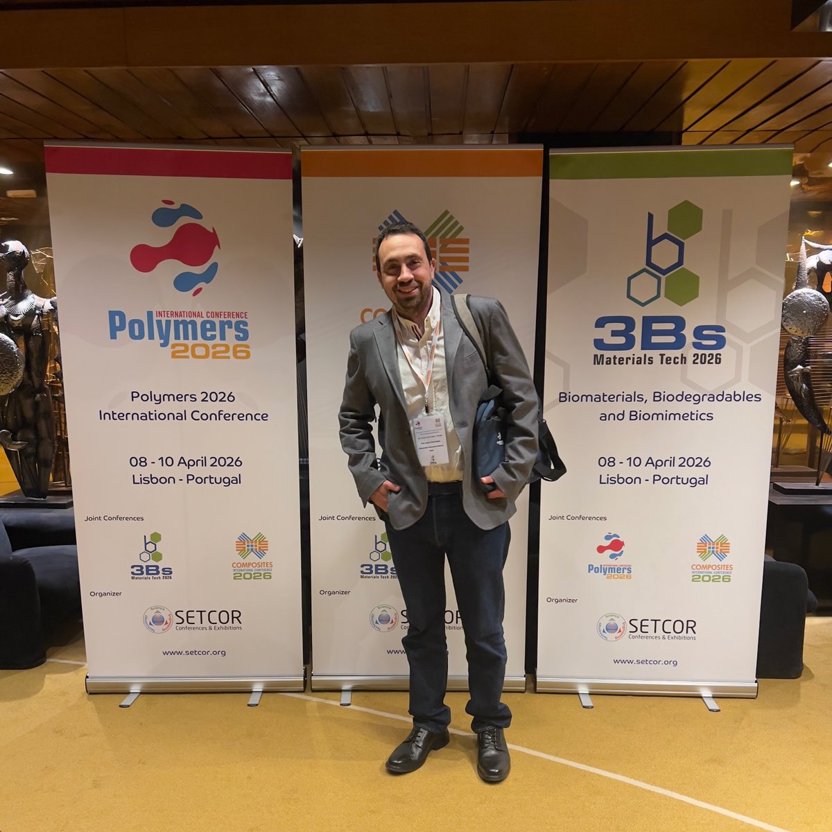storresginer's tweet photo. Great to deliver last week in Lisbon 🇵🇹 a keynote presentation to show the latest progress of our #SUCCIPAPERPACK 🌽 and #CIRCULARSUCCIPACK ♻️ projects during  the international conference #Polymers2026 From Sustainability to Smart Systems organized by @SETCORORG https://t.co/0t5rDW7KA6