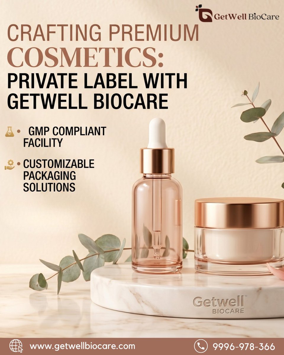 getwellbiocare's tweet image. ✨ Launch your beauty brand with ease 💄

Private label cosmetic manufacturing with GMP standards.

🌐 getwellbiocare.com

#PrivateLabel #Cosmetics #BeautyBusiness #Manufacturing #GMPcertified #Skincare #TrendingPost