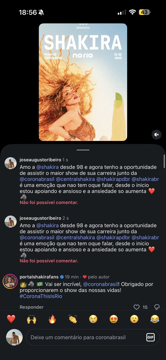 Augusto sonhou com o Vip da Shakira! tweet media