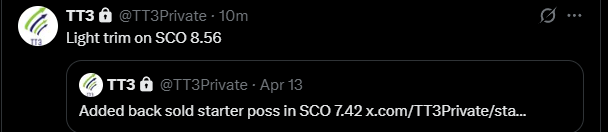 TradingThomas3's tweet photo. Thanks Trump for oil short https://t.co/v767hbwLbI