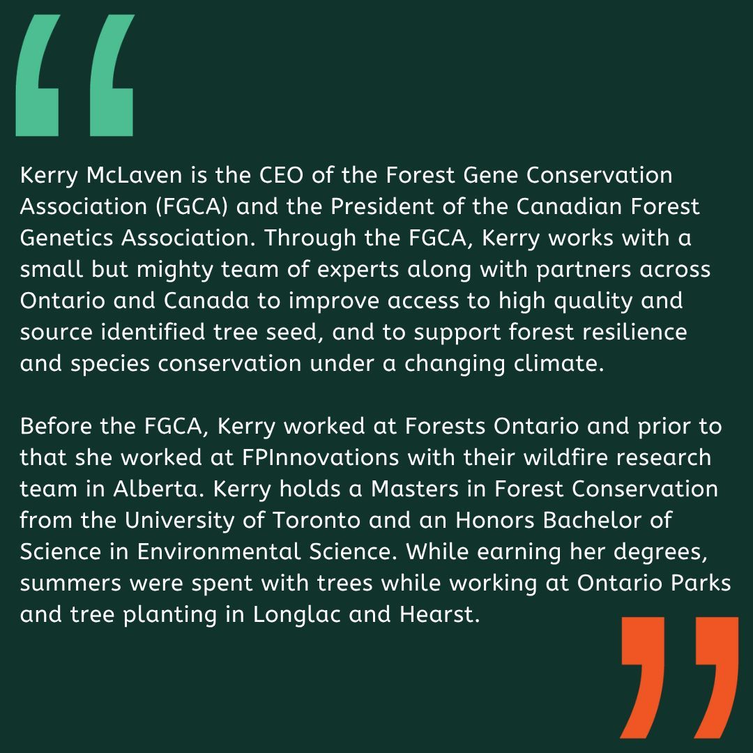 _OPFA's tweet photo. 📢 Speaker Spotlight of the Day 📢 

🗣️ Kerry McLaven, Forest Gene Conservation Association https://t.co/Jy1y5y2S4G