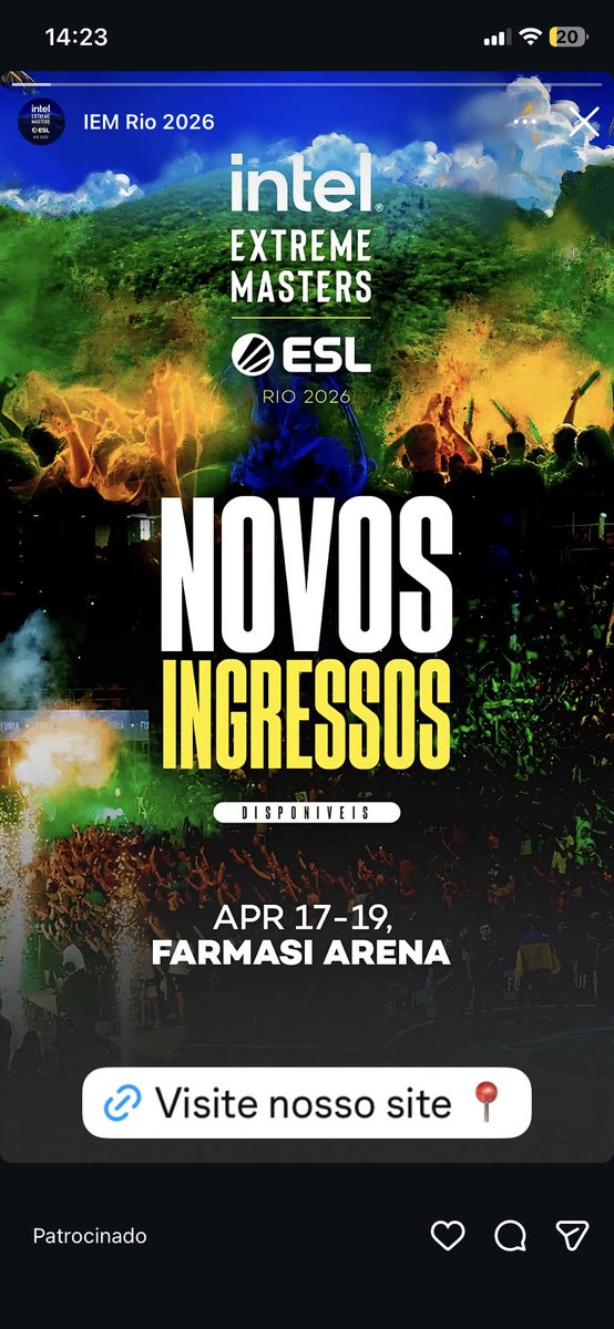 Daniel42rio's tweet photo. @eslbrasil @TicketmasterBR Apareceu pra mim esse anúncio, site idêntico https://t.co/tbbvOBtG5t