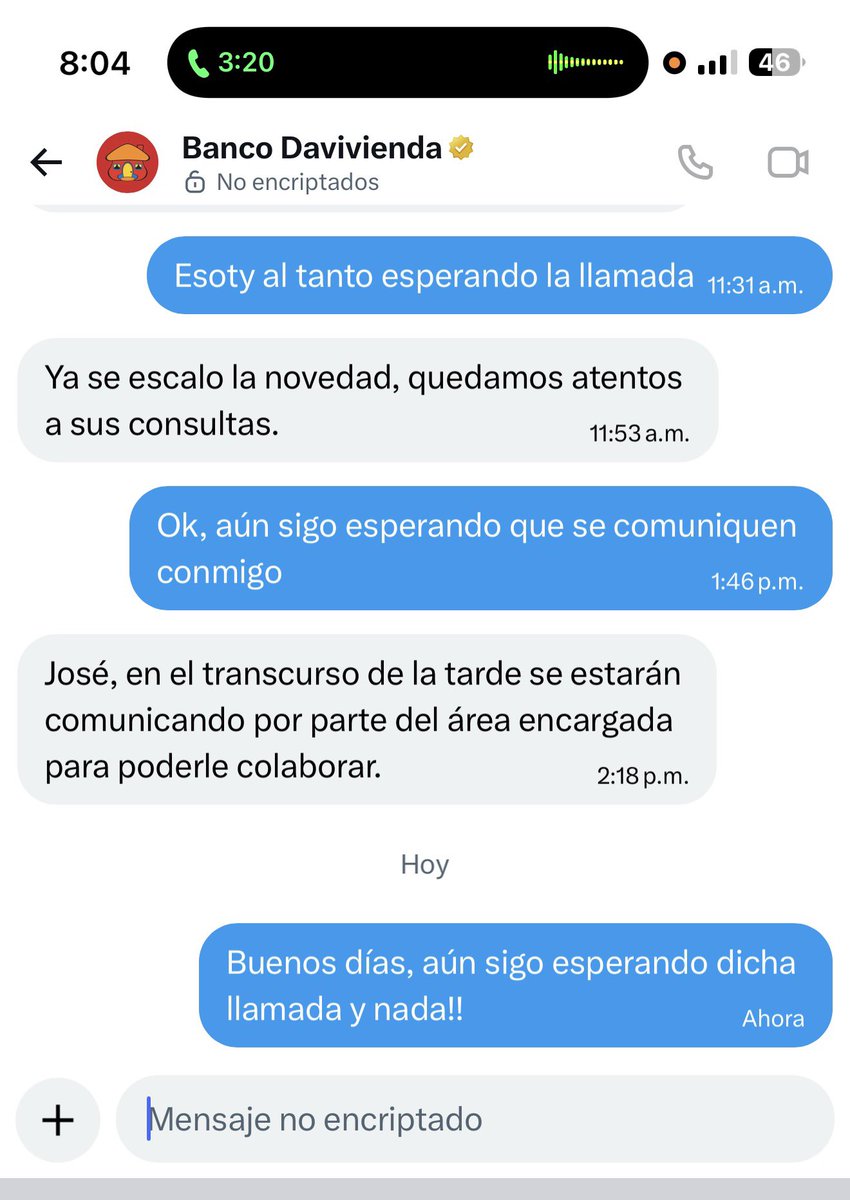 JrVilaf's tweet photo. @Davivienda @SFCsupervisor Nada que resuelve @Davivienda pésimo servicio https://t.co/4dMVfJhjke