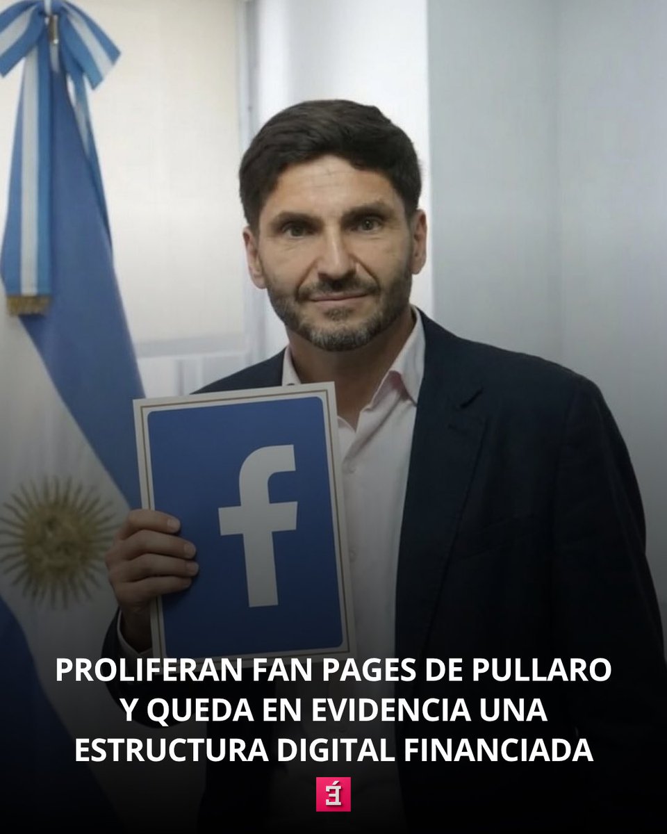 epicaOK's tweet photo. PROLIFERAN FAN PAGES DE PULLARO Y QUEDA EN EVIDENCIA UNA ESTRUCTURA DIGITAL FINANCIADA.

Se multiplicaron en Facebook una gran cantidad de páginas que brindan apoyo al gobernador. La pregunta es inevitable: ¿quién financia esta estructura digital?

https://t.co/89F5oPQZ9H https://t.co/0VjnihHm73