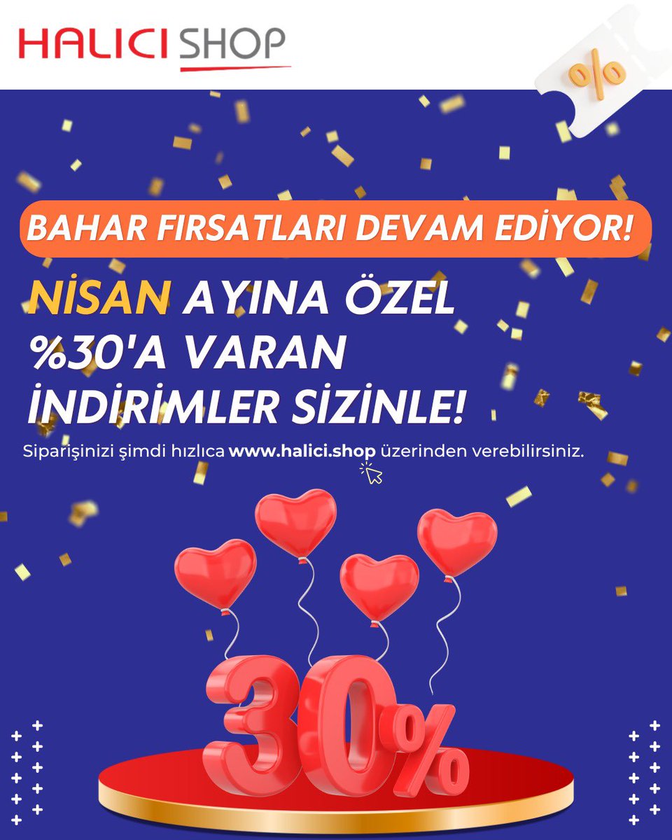 halicishop's tweet photo. Bahar Fırsatları Devam Ediyor! 🍃

Hızlı ve güvenli alışveriş için hemen https://t.co/mt8HfgzF96’u ziyaret edin.

Fırsatları kaçırmayın, kazançlı siz çıkın! 💥

#HalıcıShop #BaharFırsatları #İndirim #NisanKampanyası #OnlineAlışveriş https://t.co/AYNQMzB1gK